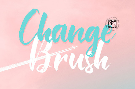 Change Brush, a Script Font by MSG Studio