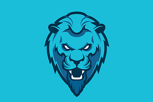 Lion head logotype