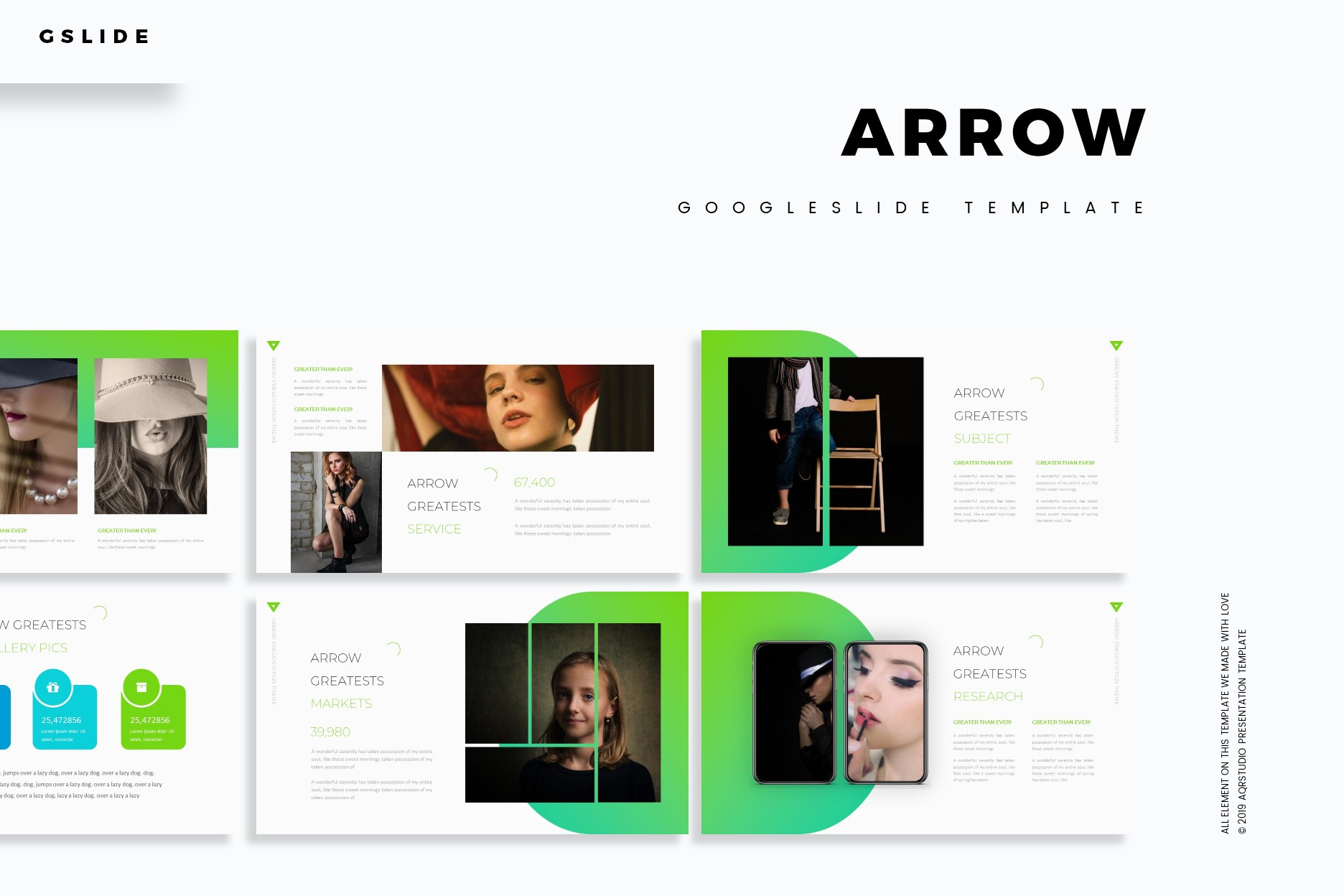 Arrow - Google Slides Template, a Presentation Template by AQR Studio
