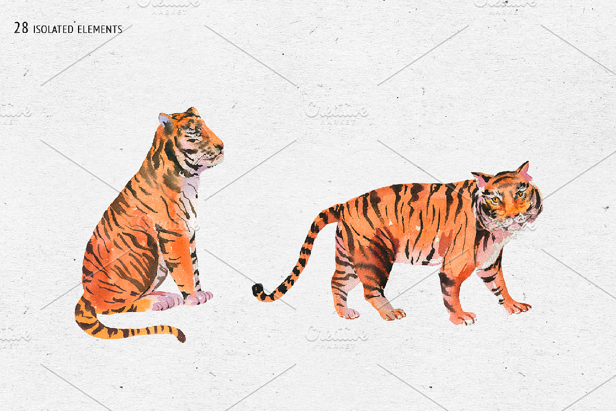 Tropical leaves graphic pack, an Illustration by Belusuab (Photo 4 of 16)