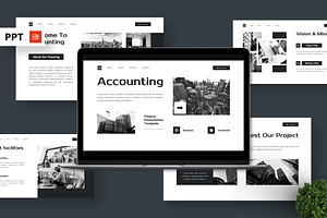 Accounting - Finance Powerpoint, a Presentation Template by Deepslide Studio