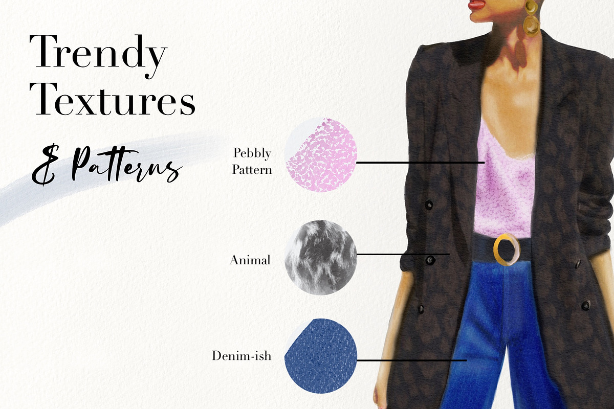 Fashion Lifestyle Set for Procreate, a Brush Add-On by Sofydoll Designs (Photo 2 of 10)