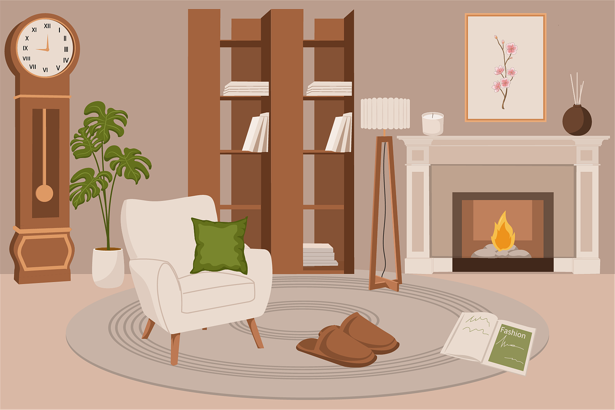 Cozy Home & Living Hand Drawn Bundle, an Object Graphic by Artnivora.Std (Photo 3 of 4)