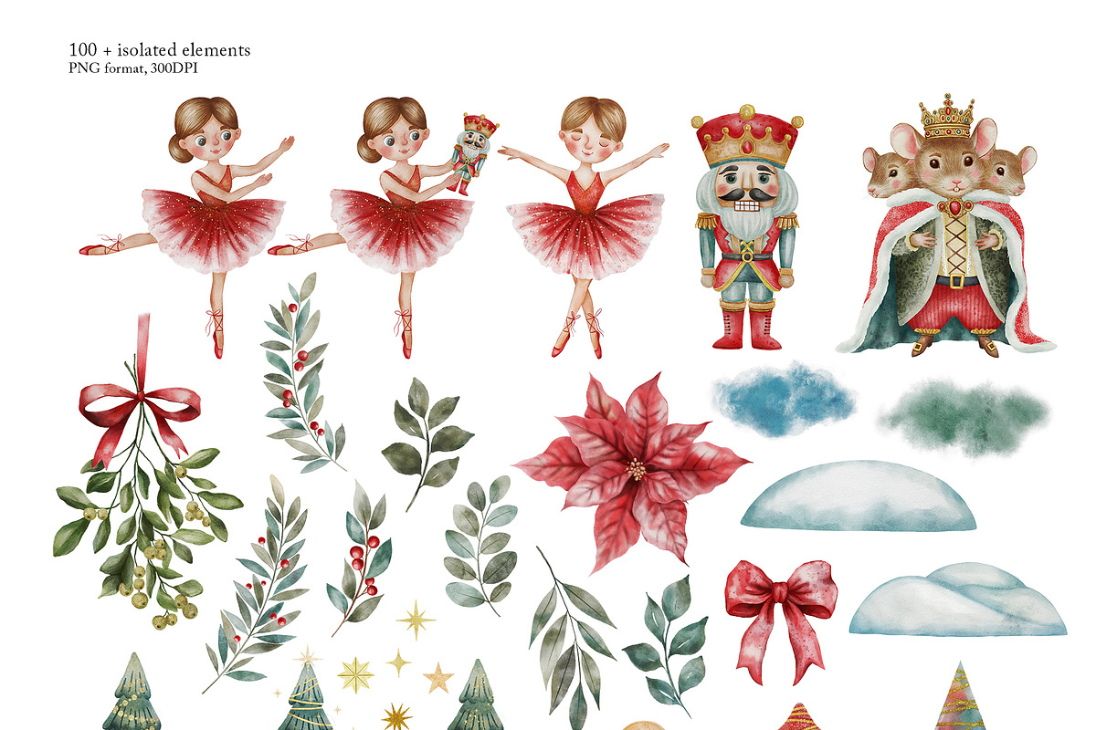 Christmas Clipart – Nutcracker, a Seasonal Illustration by Jenny Quince (Photo 8 of 11)