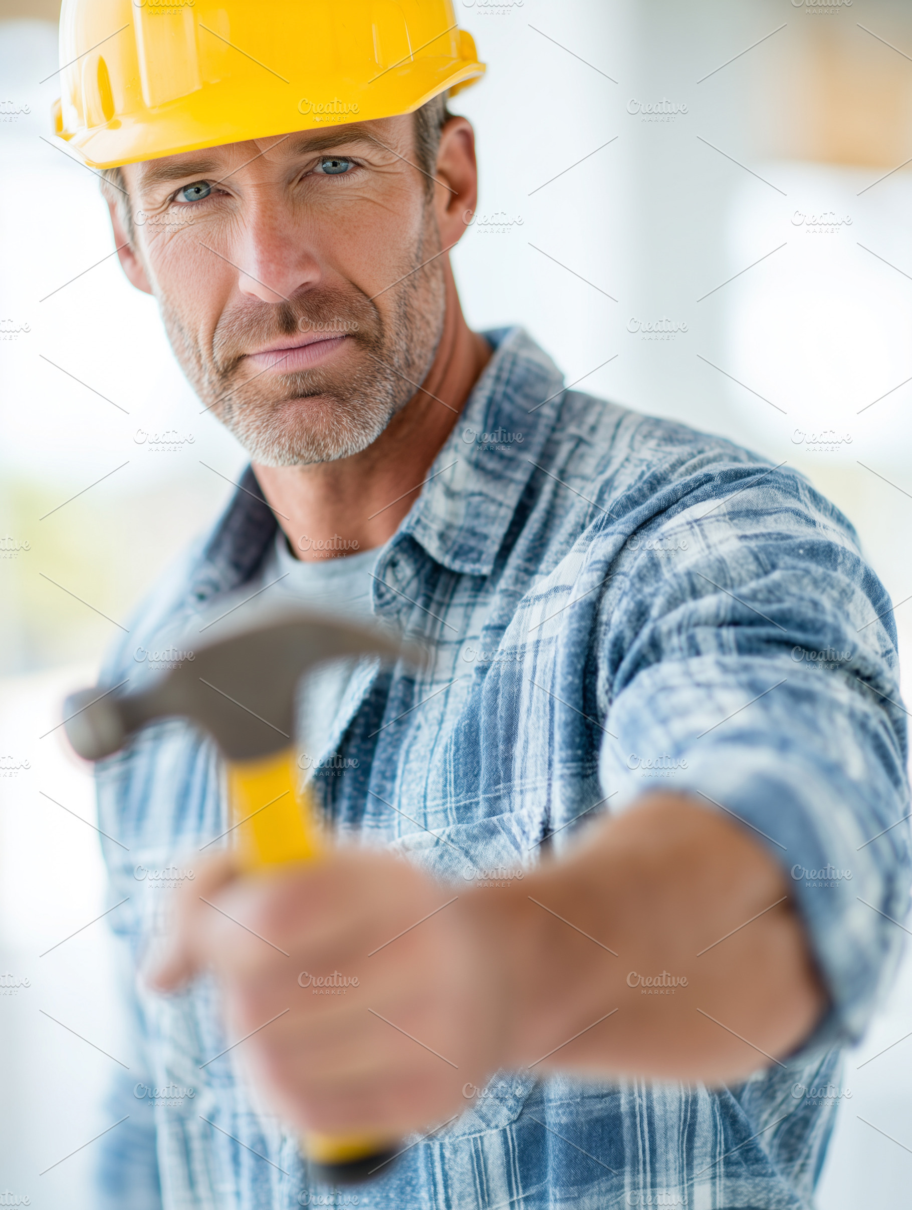 Confident construction worker, an Industrial Photo by MistyDay