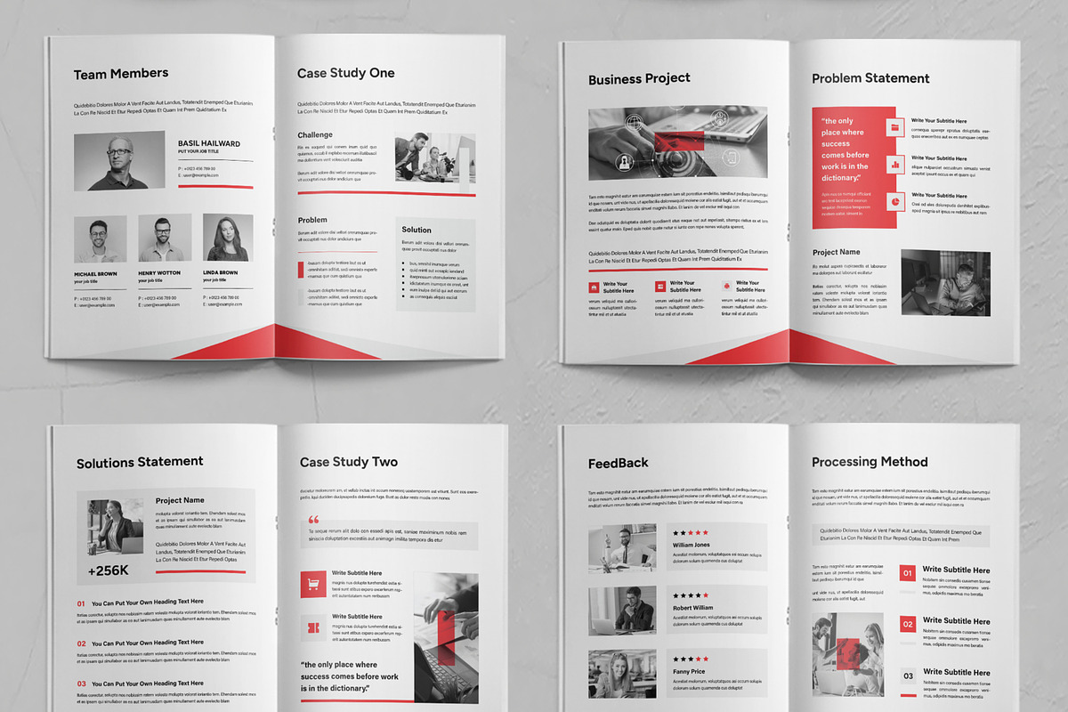 Case Study Booklet Template, a Brochure Template by ContestDesign (Photo 3 of 3)