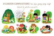 Garden clipart, patterns, designs, an Object Graphic by Lexi Claus (Thumbnail 6 of 11)