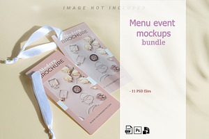 Menu Event Mockups Bundle, a Brochure Template by YuMyart
