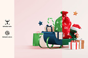 Christmas Banner Background, a Marketing Template by TandemStock (Thumbnail 2 of 4)
