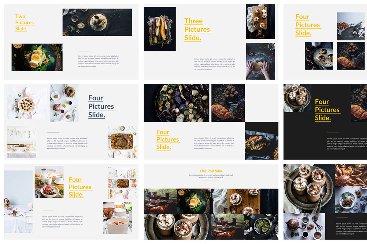 Food Powerpoint Template, a Presentation Template by One Percent Studio (Photo 3 of 7)