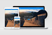 Material: Elegant Website Template, a Bootstrap Template by Devero (Thumbnail 1 of 9)