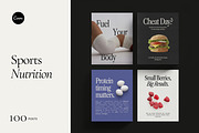 Sports Nutrition Posts - Canva, a Social Media Template by Willoe Studio (Thumbnail 1 of 11)