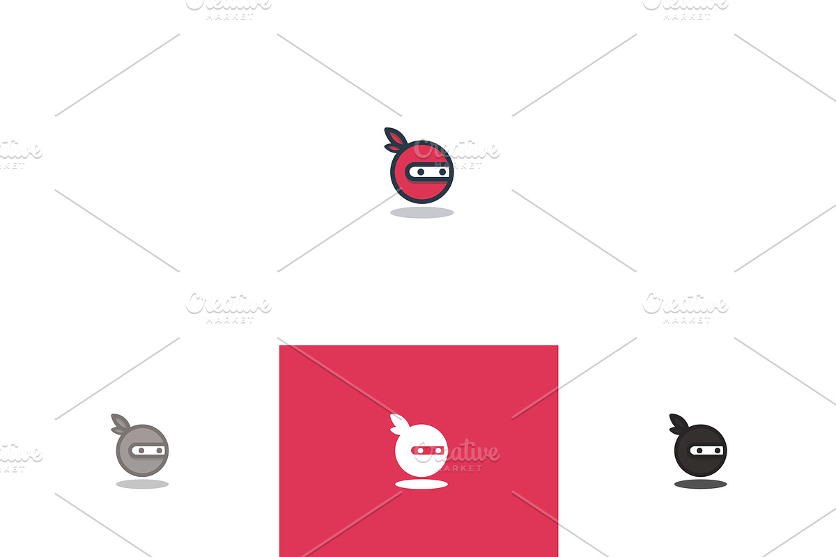 Ninja Face - Extended License, a Branding & Logo Template by Laurentiu Cotet (Photo 1 of 2)