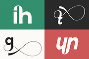 Xerihal - Geometric Swash Font, a Sans Serif Font by RagamKata (Thumbnail 3 of 10)