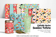 Sushi Seamless Pattern, a Pattern Graphic by NDesigns (Thumbnail 1 of 4)