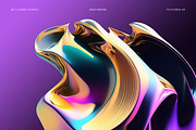 3D IRISCHROME abstract objects, an Object Graphic by CarmineType (Thumbnail 3 of 8)