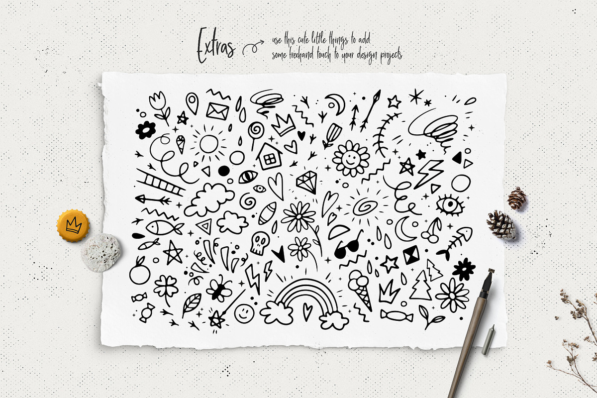Handsketched Arrows + Bonus Extras, an Object Graphic by Elena Paletskaya (Photo 3 of 3)