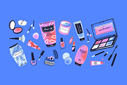 Beauty products set + templates, an Object Illustration by PaperTrident (Thumbnail 3 of 10)