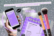 Glam Business Price Lists Templates, a Stationery Template by Hell Yeah Designs (Thumbnail 5 of 6)