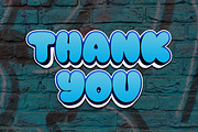 BAMEW - Display Graffiti Style Font, a Font by twinstd (Thumbnail 9 of 9)