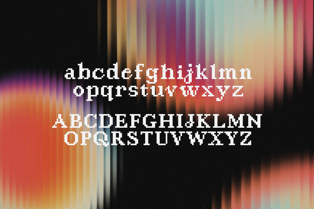 Retro Byte - Modern Pixel Font, a Serif Font by HipFonts (Photo 3 of 8)