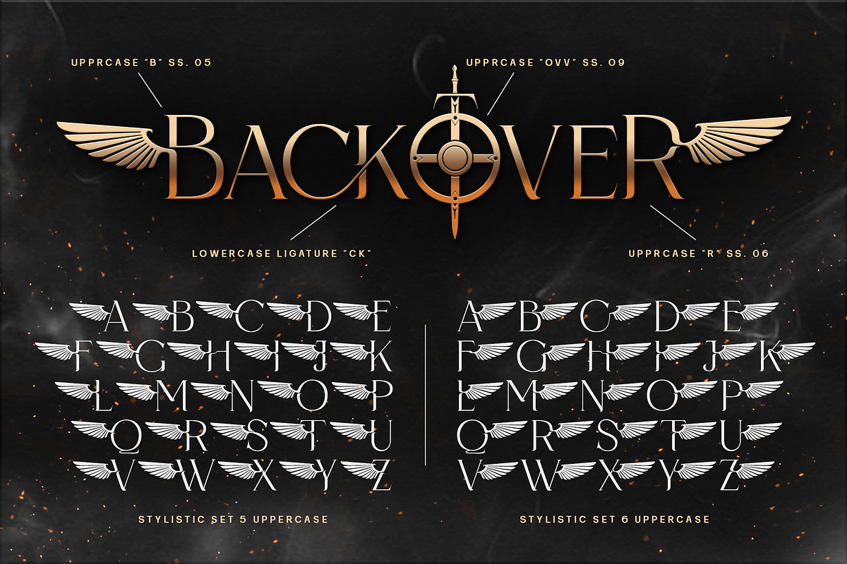 Back Over Typeface, a Serif Font by alit design (Photo 19 of 21)