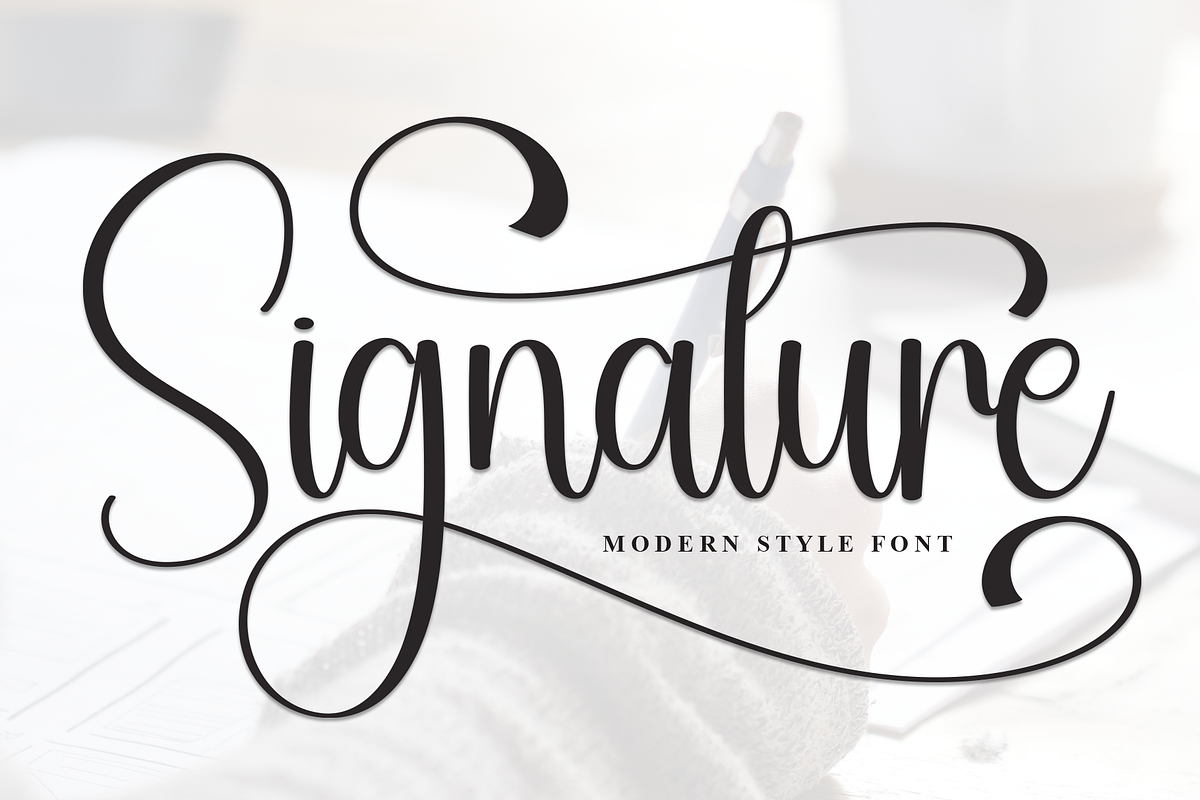 Signature | Script Font, a Handwritten Font by Scratchones (Photo 1 of 9)