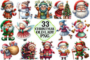 Funny Old Lady Christmas Sublimation, a Decorative Illustration by Pixels.Craft (Thumbnail 1 of 7)