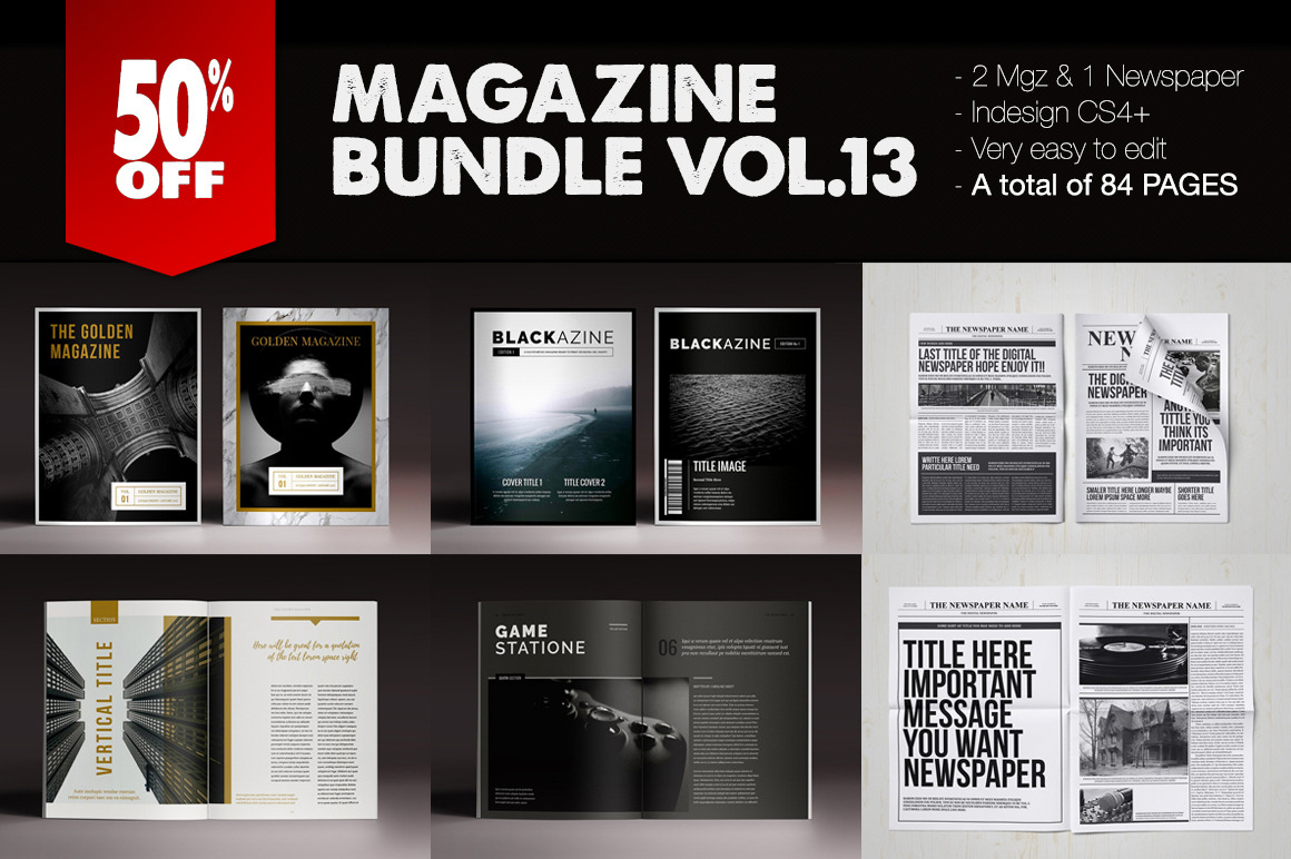 Magazine Bundle 13, a Magazine Template by Luuqas Design