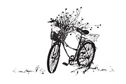 Rustic Bike Vector Illustration, a Transportation Illustration by cvcreative (Thumbnail 2 of 2)