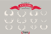 12 Deer antler, an Animal Illustration by VectorBakery (Thumbnail 1 of 2)