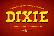 Dixie | Vintage Serif Handmade Font, a Serif Font by PixelMoshpit (Thumbnail 1 of 6)