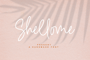 Shellome A Handmade Font