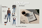 Plaid Shirt Fashion Flyer Pack, a Social Media Template by Crox Studio | Digital (Thumbnail 2 of 6)