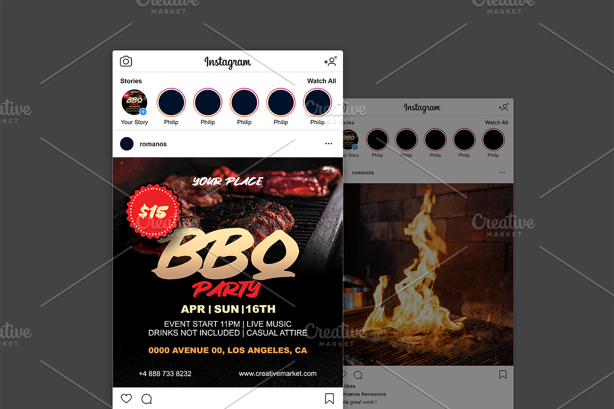 BBQ Event Flyer, a Flyer Template by Tzochko (Photo 4 of 4)
