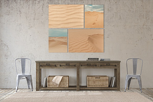 Painterly Sand Dunes Wall Art