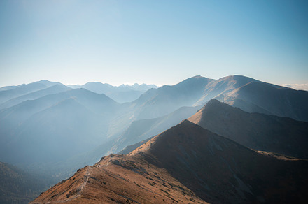 Mountain panorama of the Tatra Mountains from Kasprowy Wierch, a Nature Photo by Olena Rudo