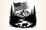 Mountain SVG, Mama Bear SVG  You w, an Illustration by Rose Art (Thumbnail 2 of 7)