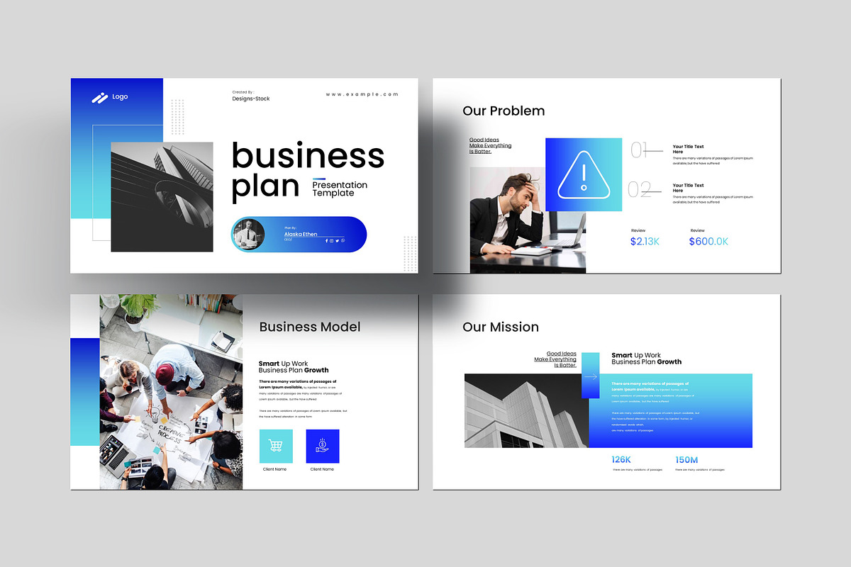 Business Plan Presentation Template, a Presentation Template by Creative-Work (Photo 8 of 9)