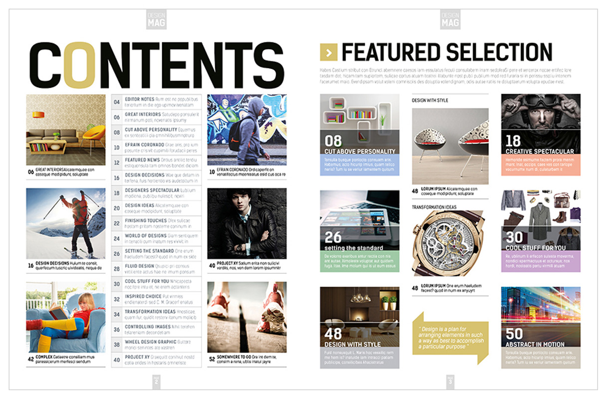 Magazine Template InDesign 08, a Magazine Template by Love Graphic Design (Photo 10 of 29)