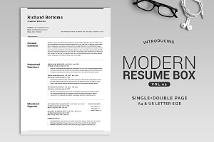 All In One Modern Resume Box V.2