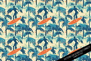 Retro Surfing Seamless Digital Paper, a Pattern Graphic by Chromolume Studio (Thumbnail 7 of 15)