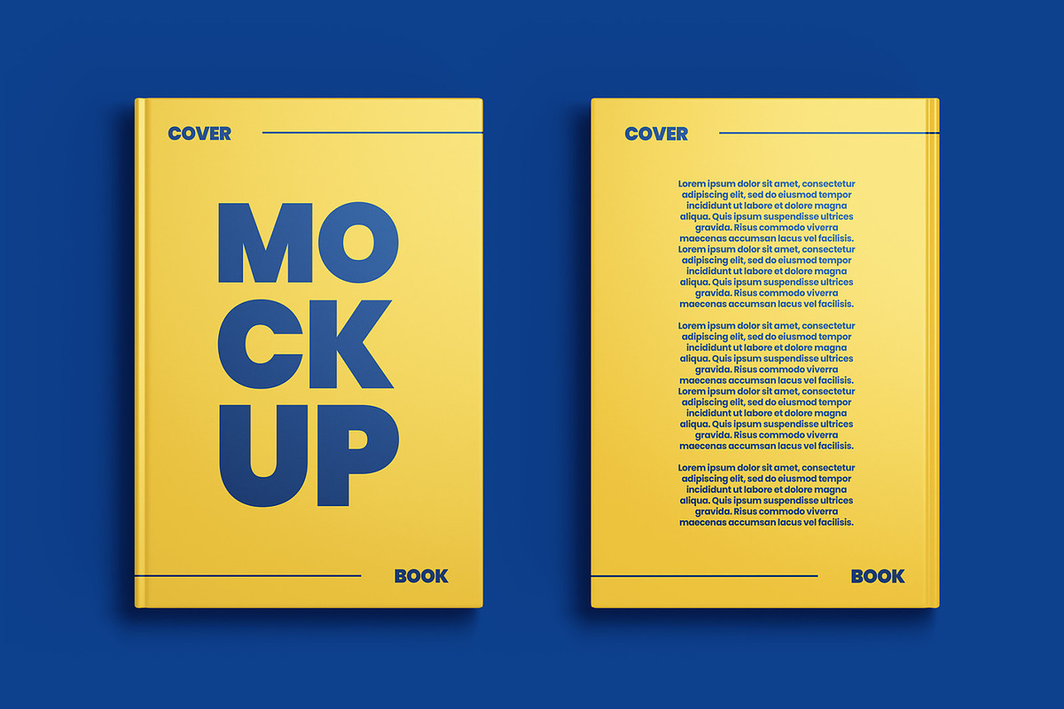 8 Book Cover Mockup Set, a Print Template by Graphic Bird (Photo 7 of 11)
