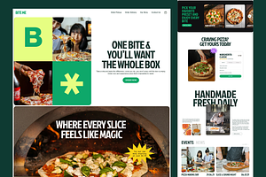Bite Me - Pizza Food Delivery, an UI Kit Template by Sans Design