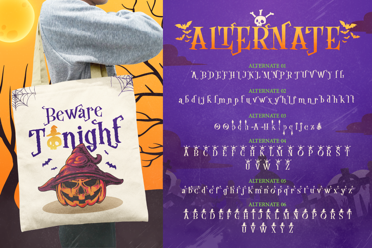 Madwitch - Halloween Font, a Serif Font by Artisan Themes (Photo 8 of 11)