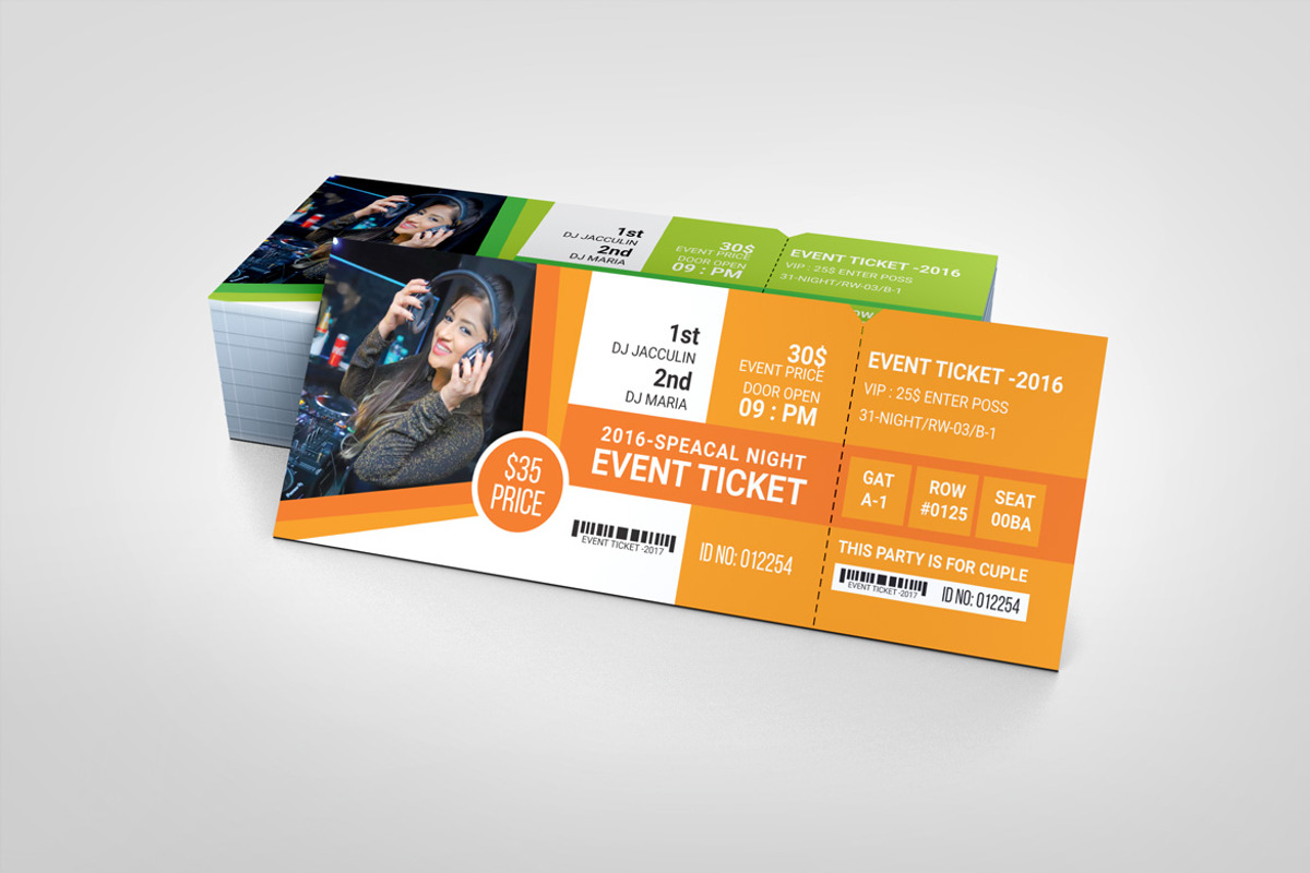 VIP Event Ticket Template, a Card Template by BrandlyTemplate (Photo 2 of 3)