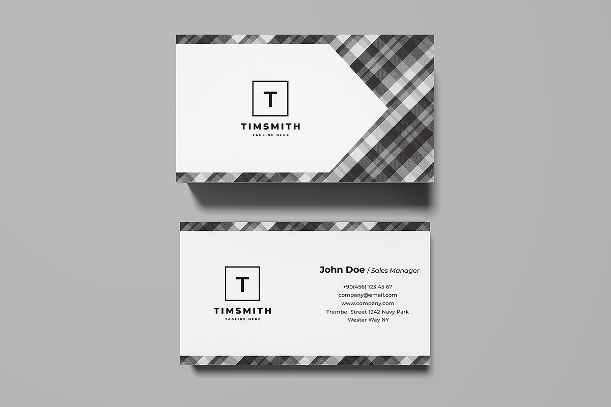 Simple Pattern Business Card, a Business Card Template by Shahjhan (Photo 2 of 2)