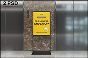 Standee Banner Mockup, an Advertising Mockup by mockupbuys (Thumbnail 1 of 5)