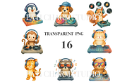 16 DJ Clipart, a Decorative Illustration by Pati Charm Studio (Thumbnail 3 of 8)