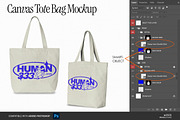 Canvas Tote Bag Mockup, a Merchandise Mockup by Irhasalfahad (Thumbnail 3 of 3)